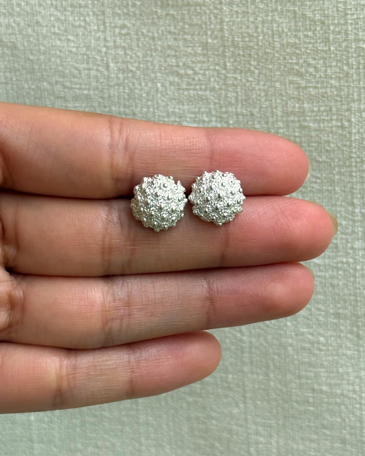 Aretes con diseño en plata
