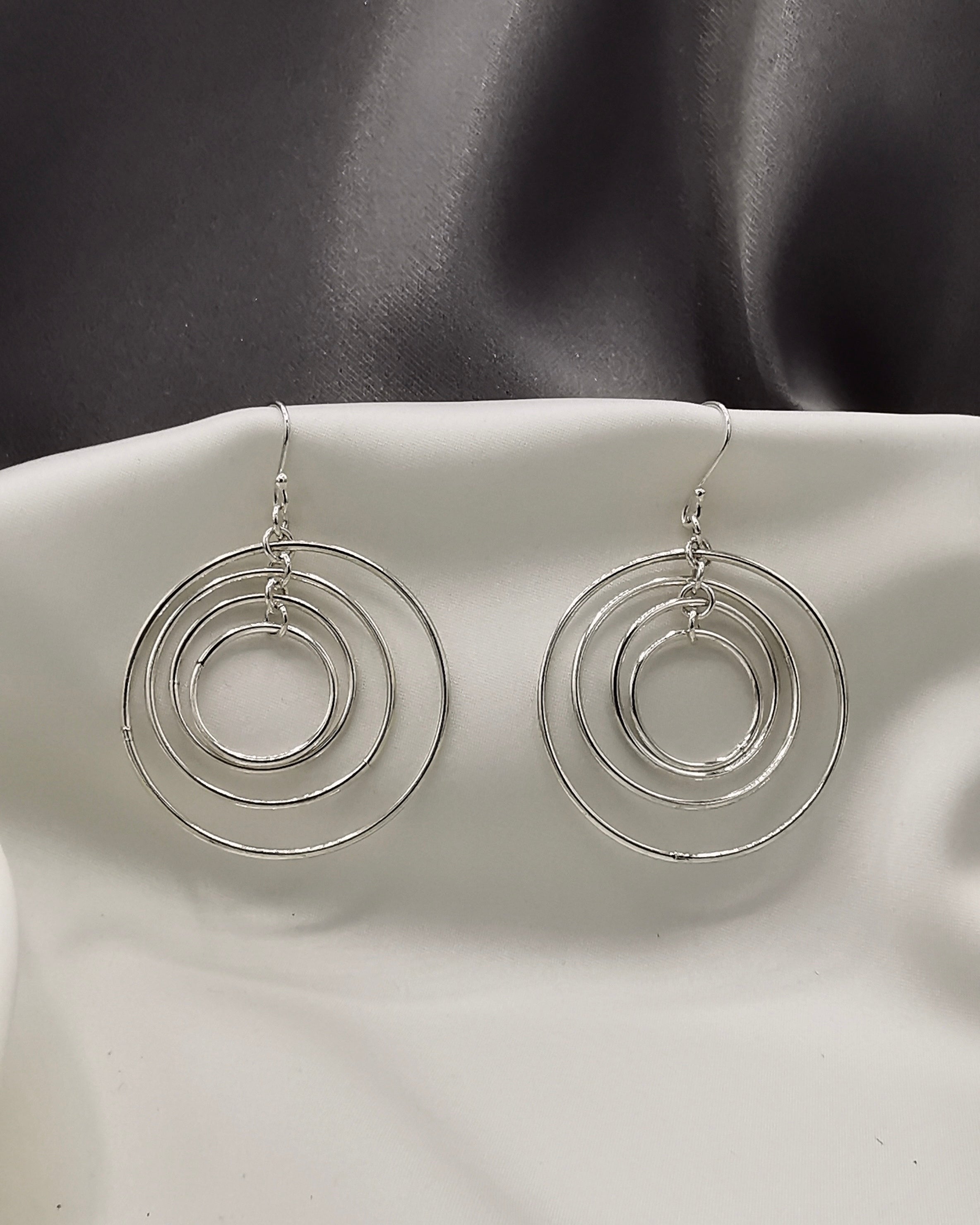 Arete plata brillante (15350-215)