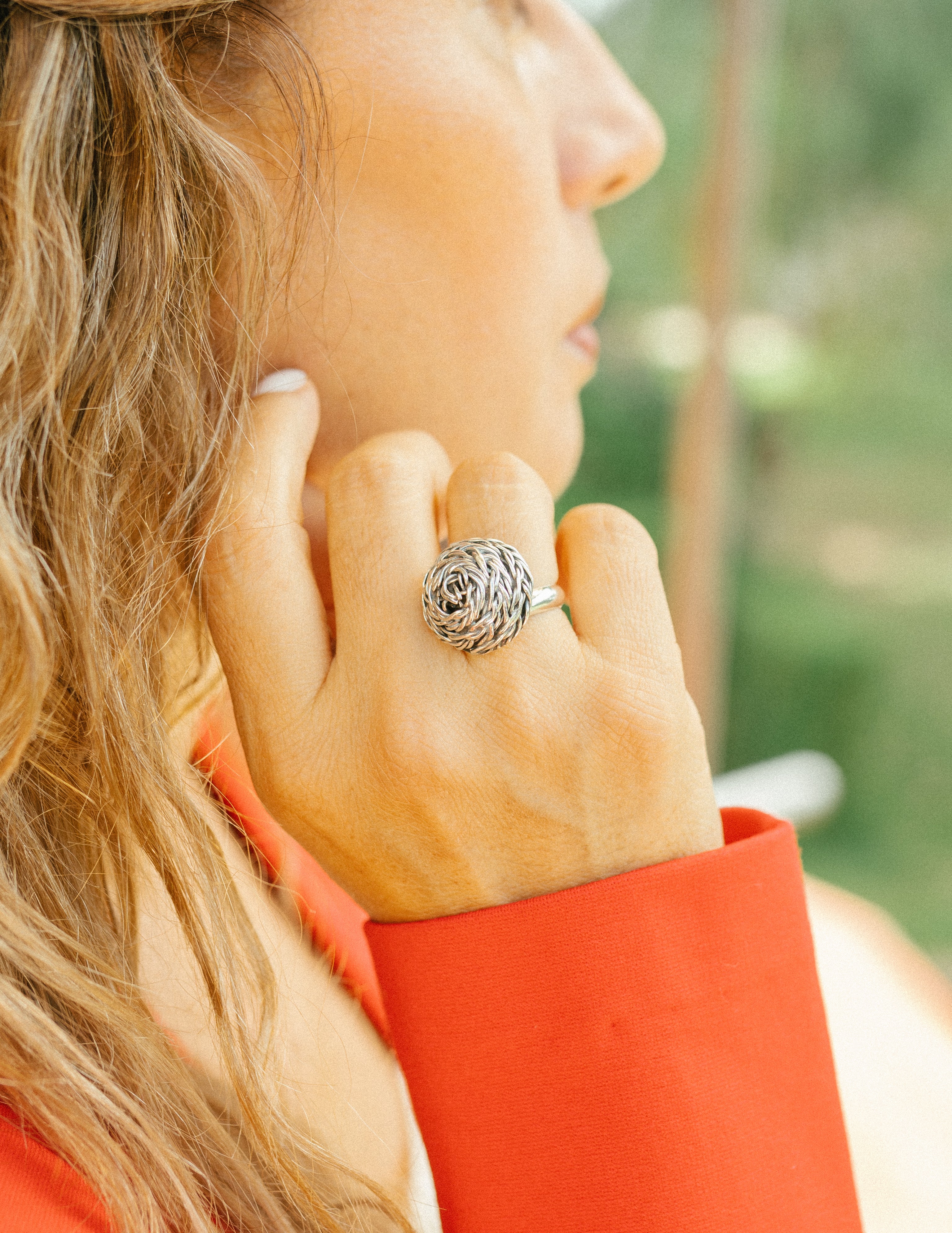 Anillo de plata envejecida (01475-040)