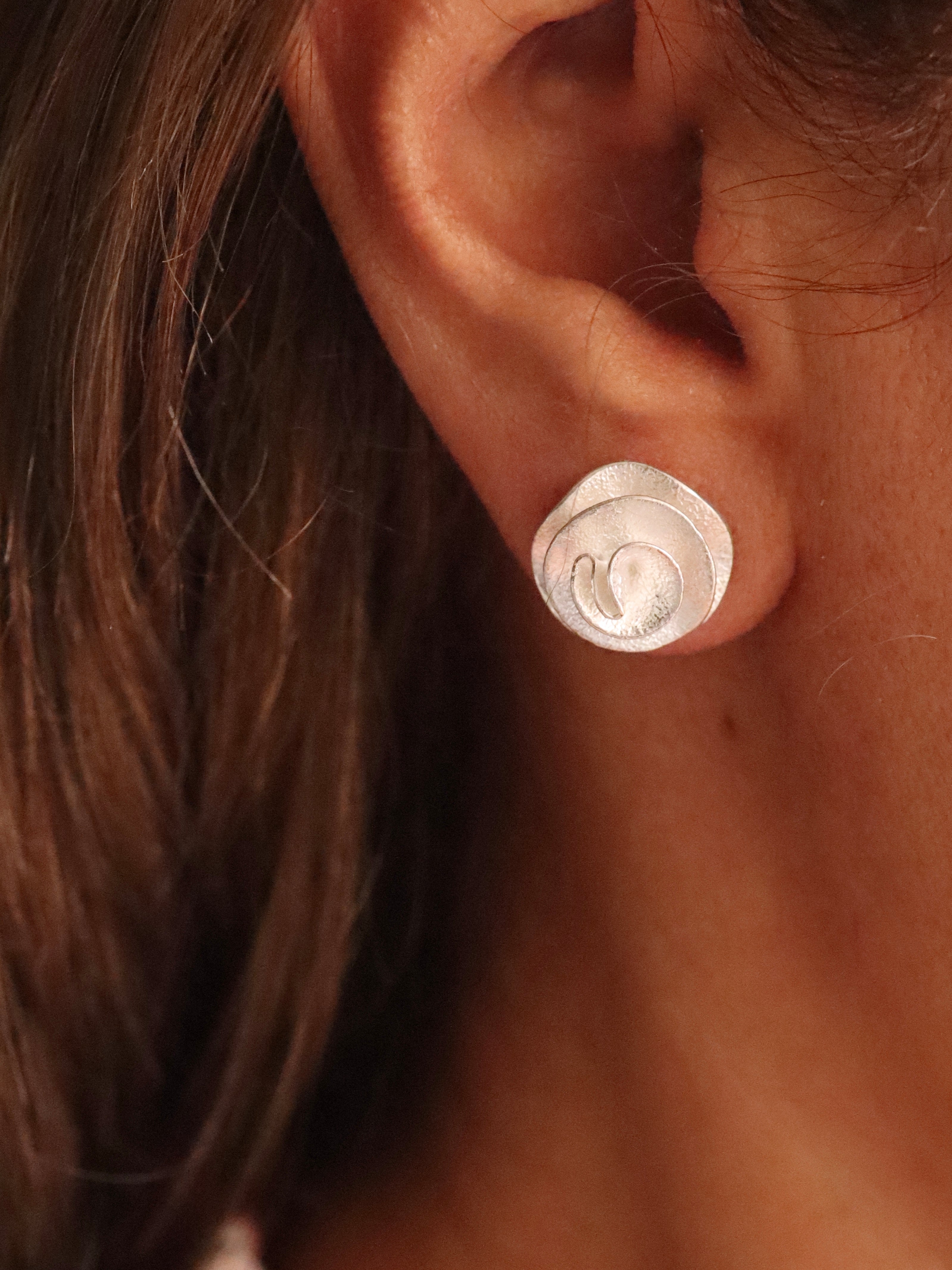 (02200-228) Aretes estilo rosa