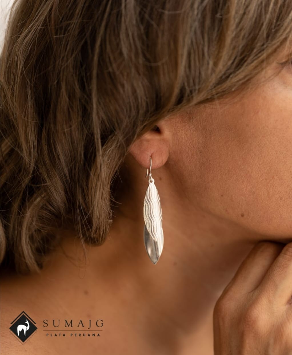 (15300-237) Aretes de plata