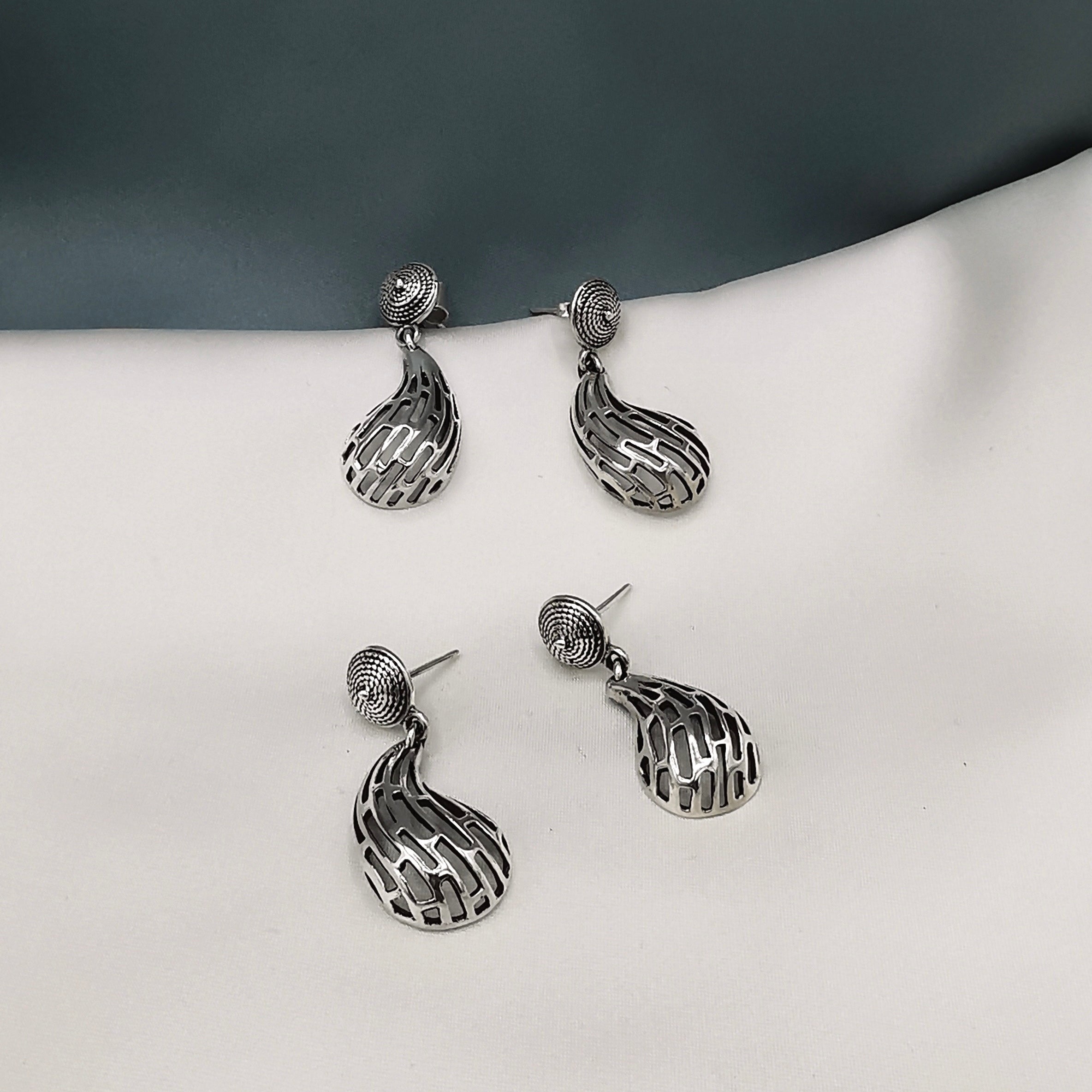 Arete plata envejecida (15275-255)