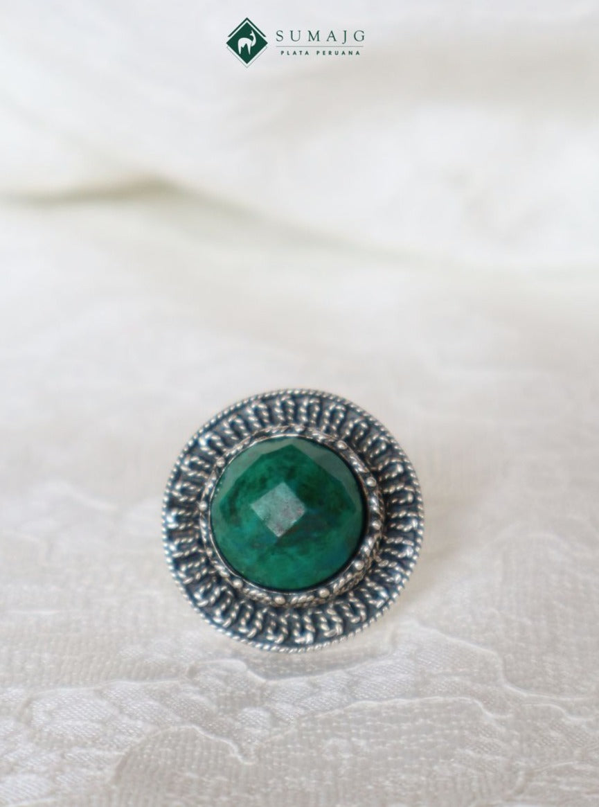 Anillo piedra crisocola (12975-062)