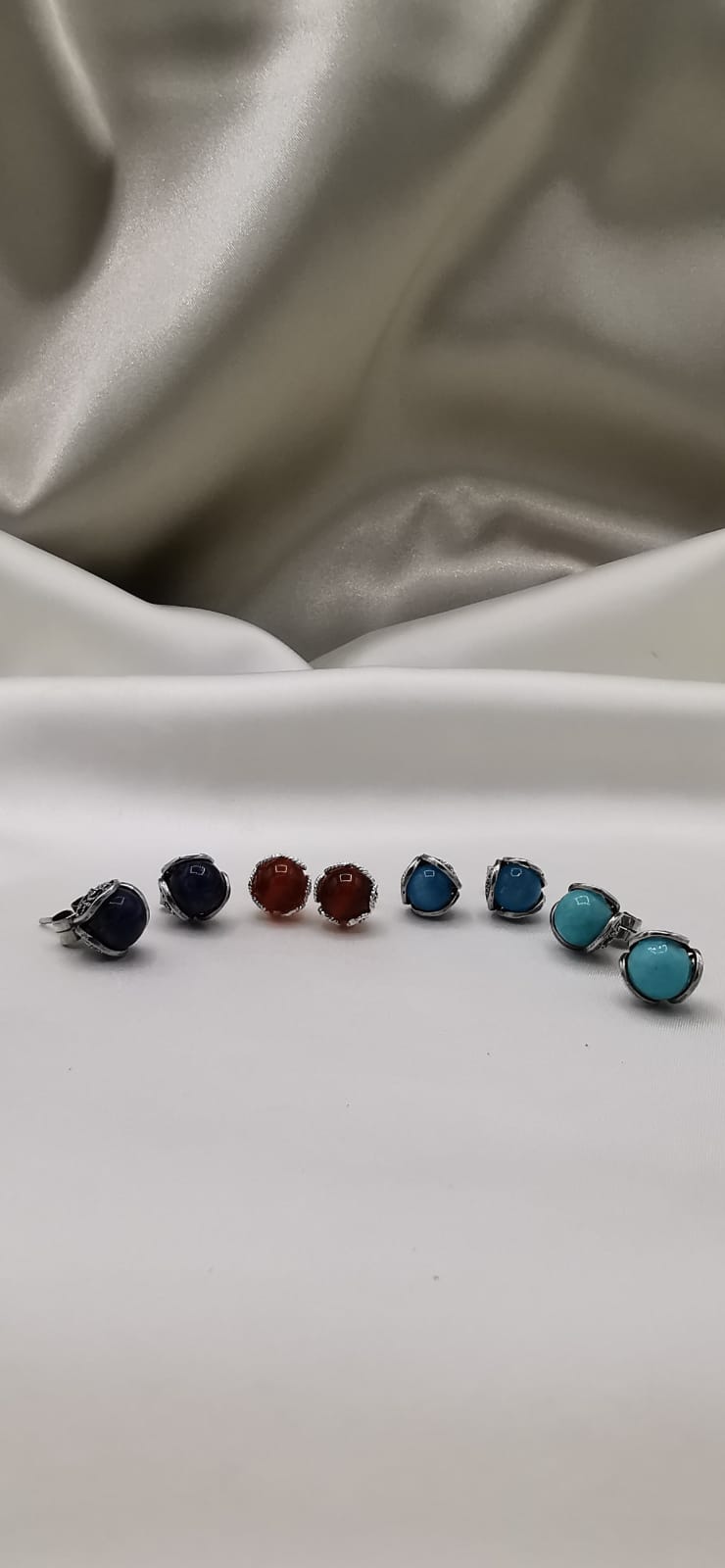 Aretes cortos piedra natural(02300-410)