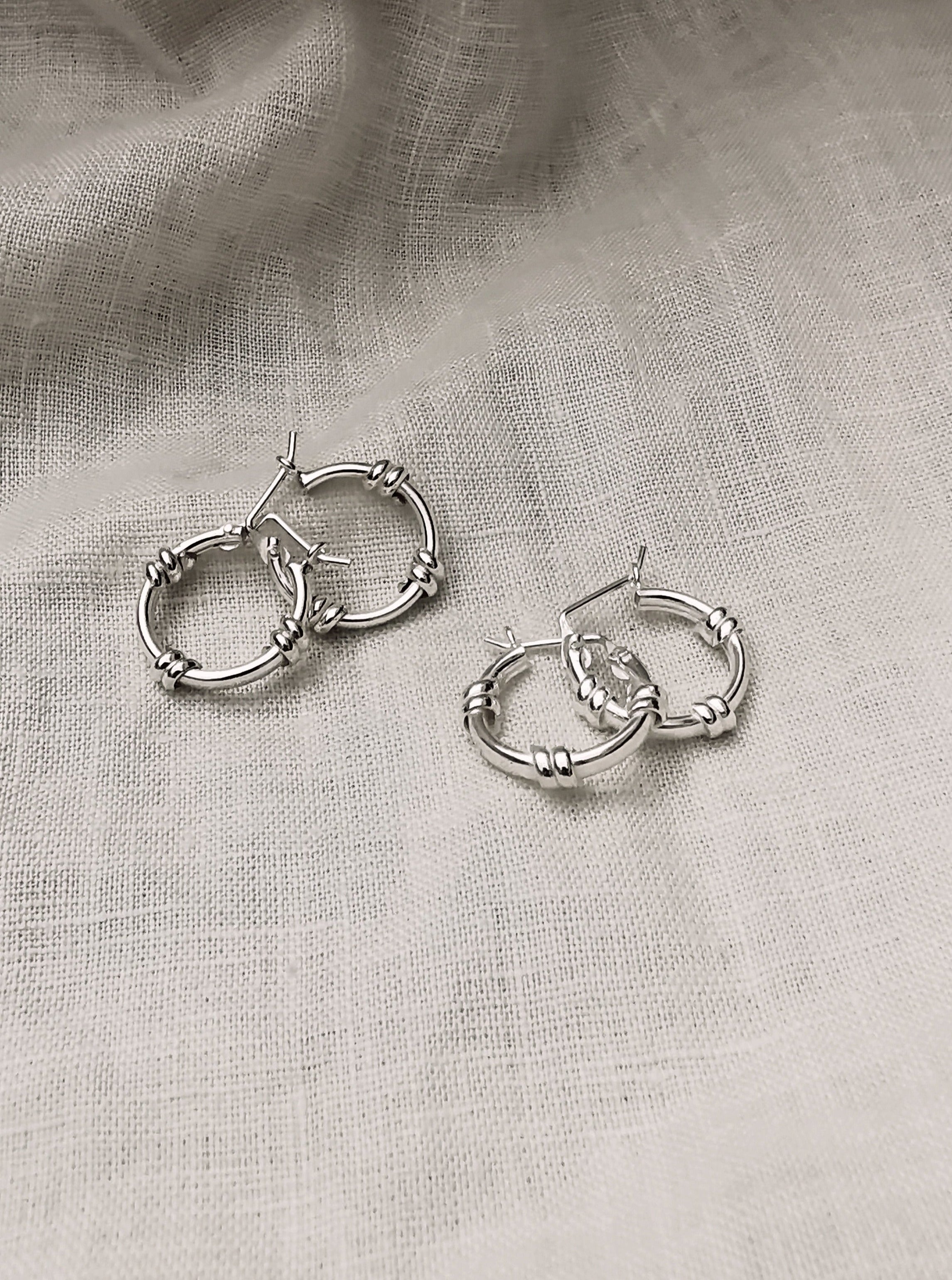 Argollas brillantes con aros (10150-801)