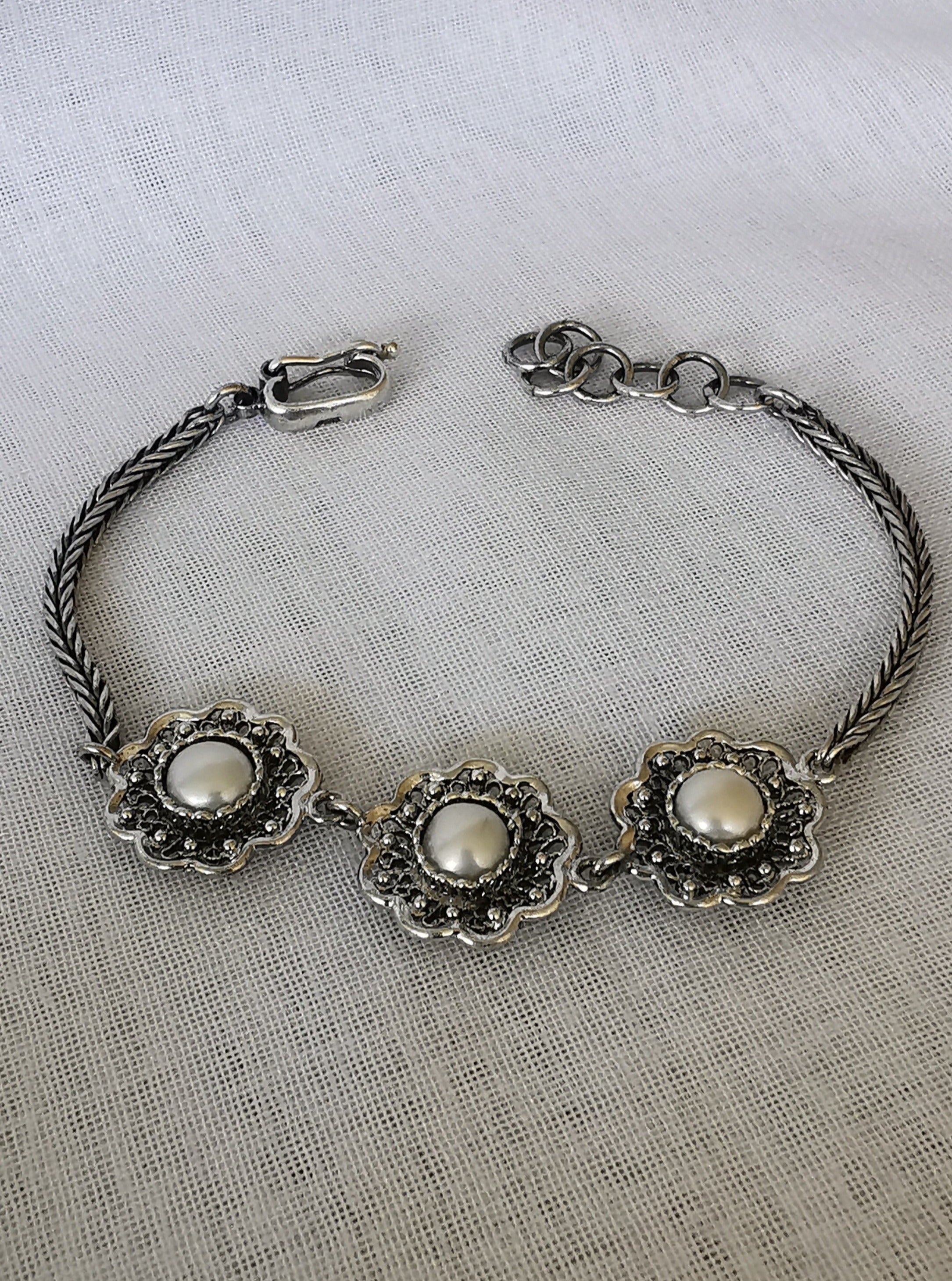 Pulsera de plata con Perla natural (17800-062)