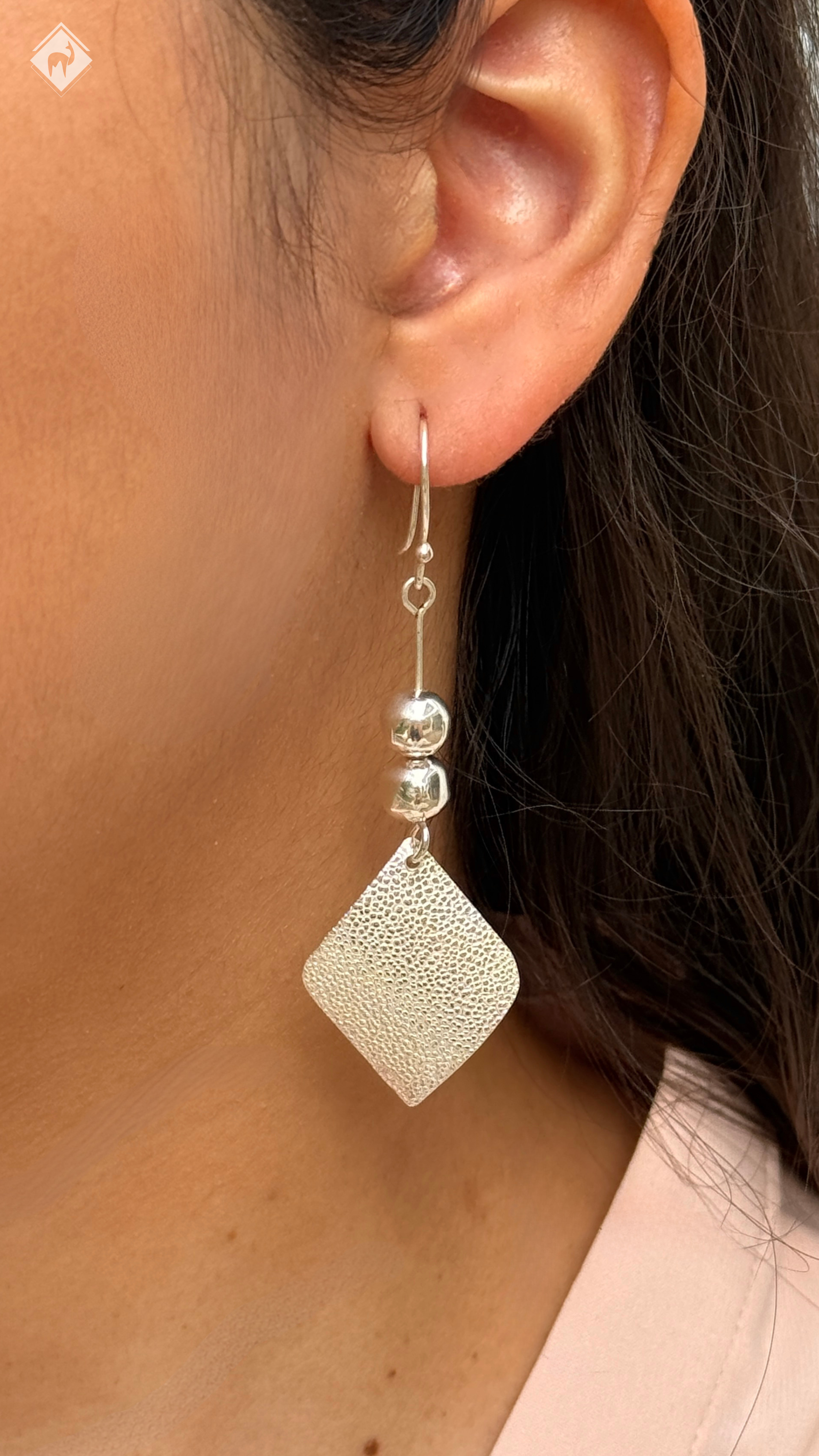 Aretes de plata (15225)