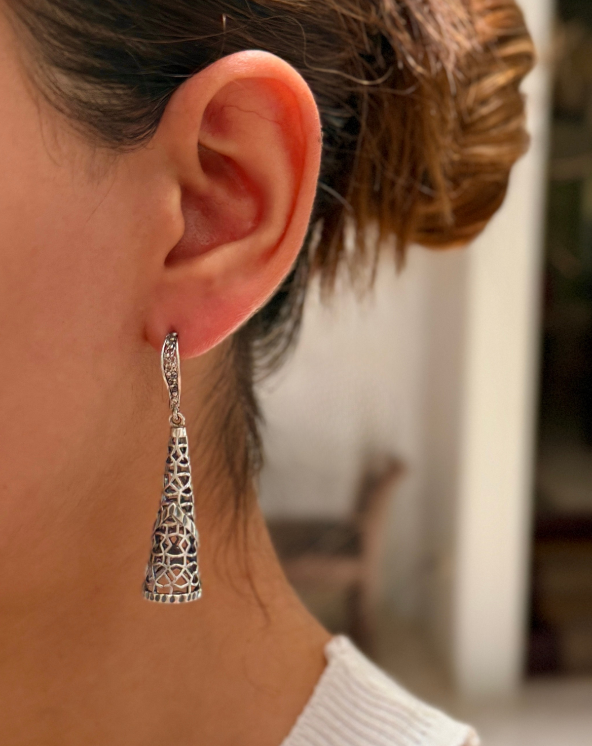 Aretes estilo envejecido
