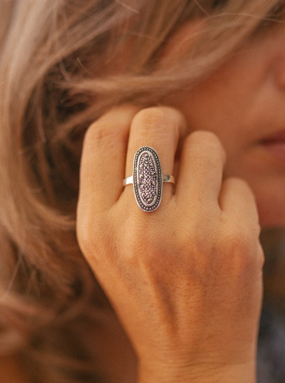 (09450-805)  Anillo de zirconia y acerina