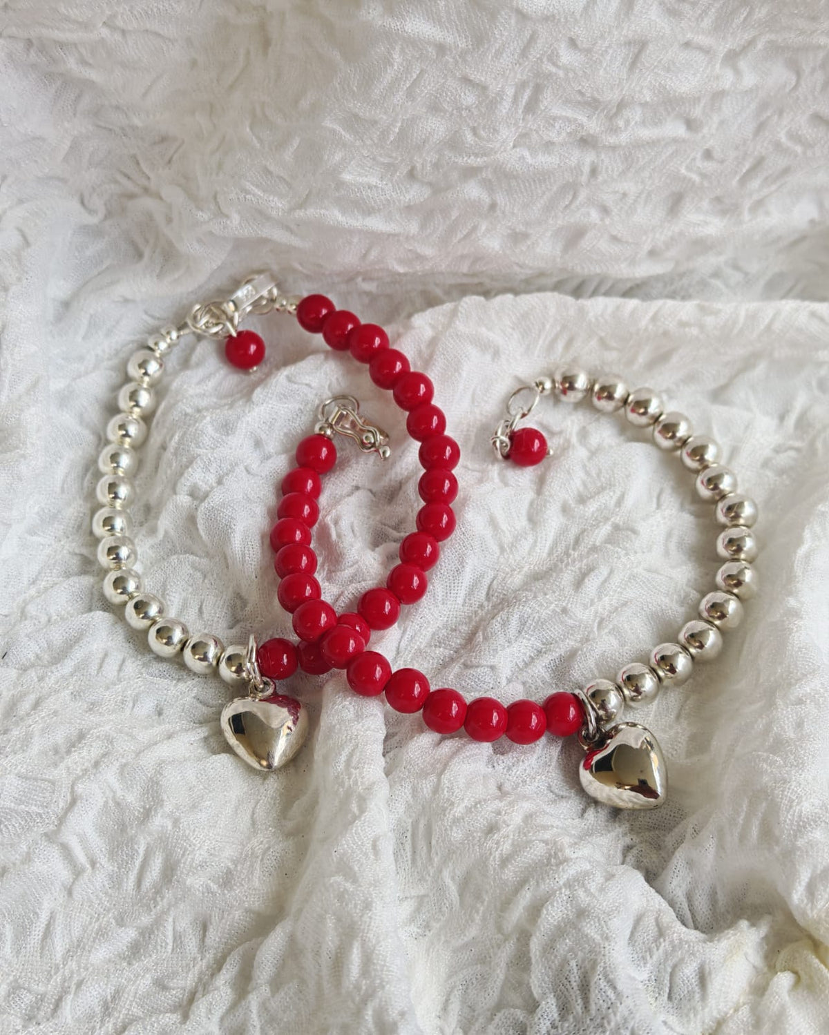 Pulsera de Corazón con Piedra Natural