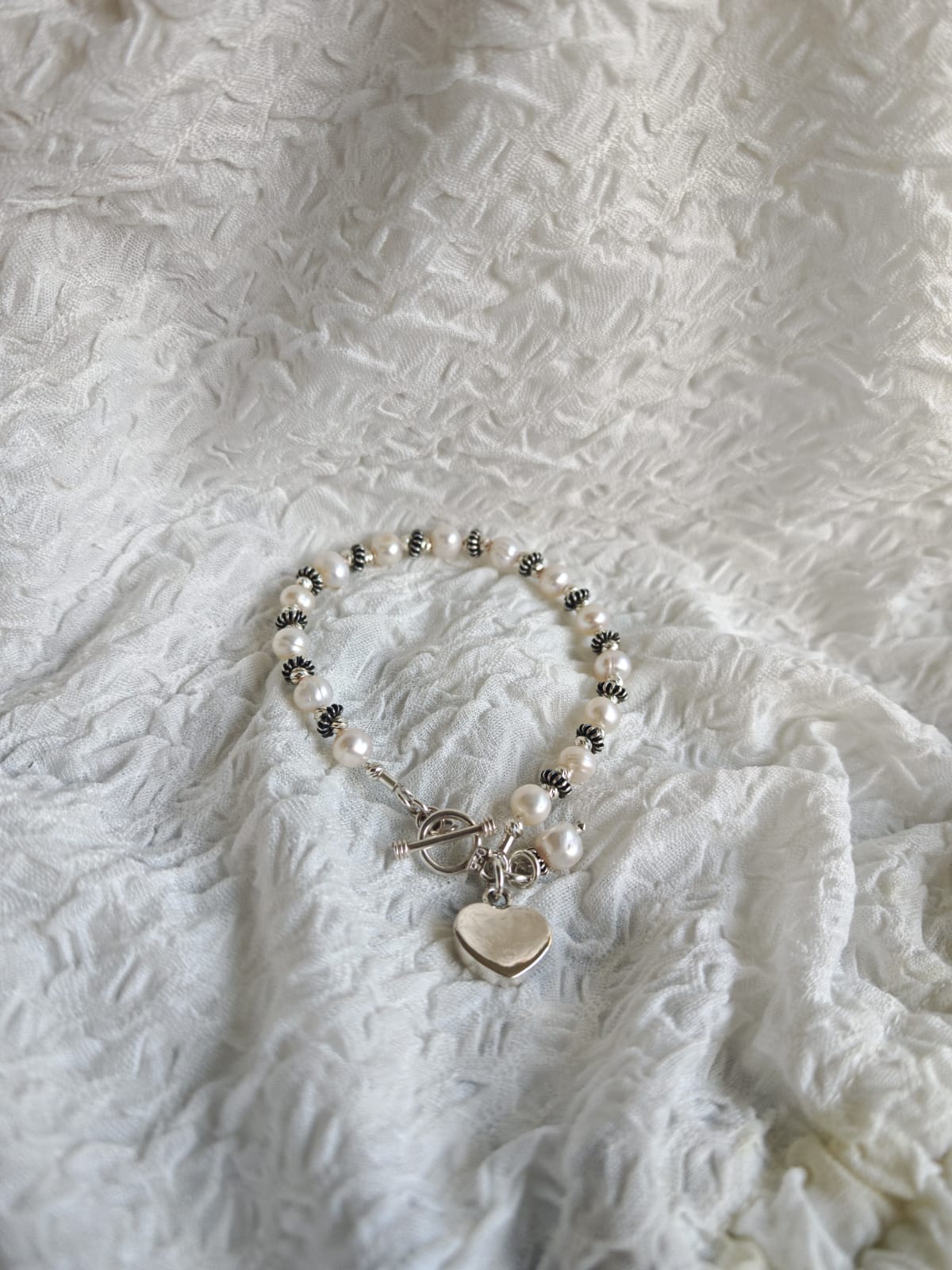 Pulsera con perlas