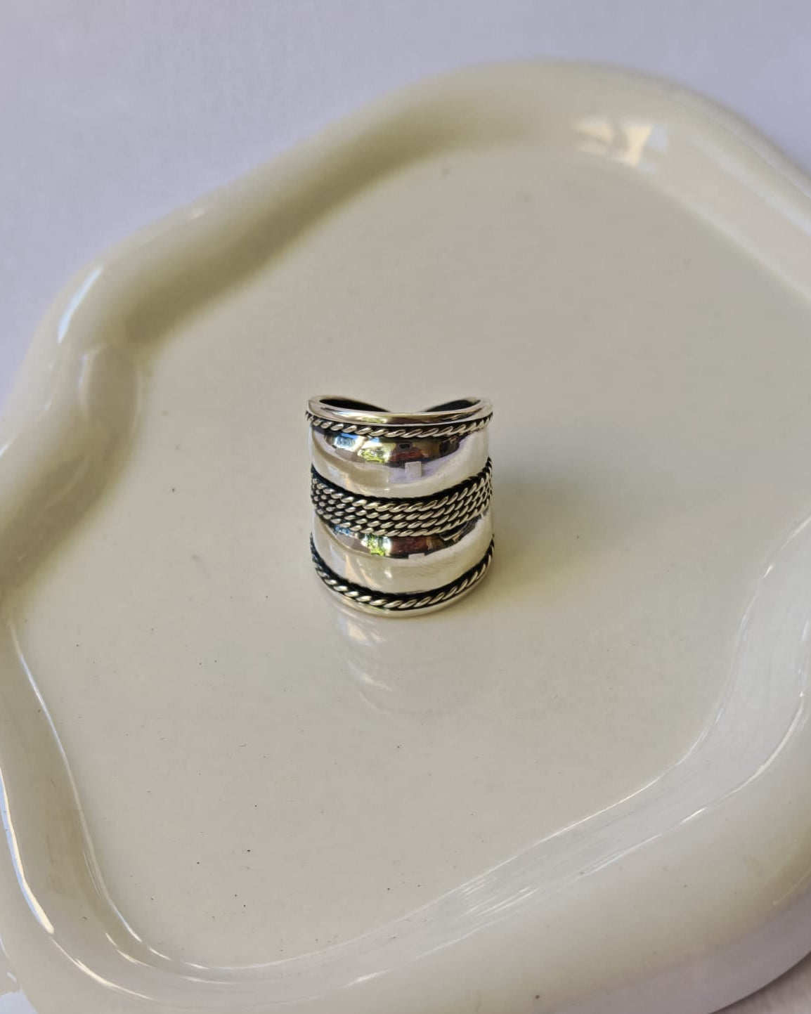 Anillo de Plata Envejecida