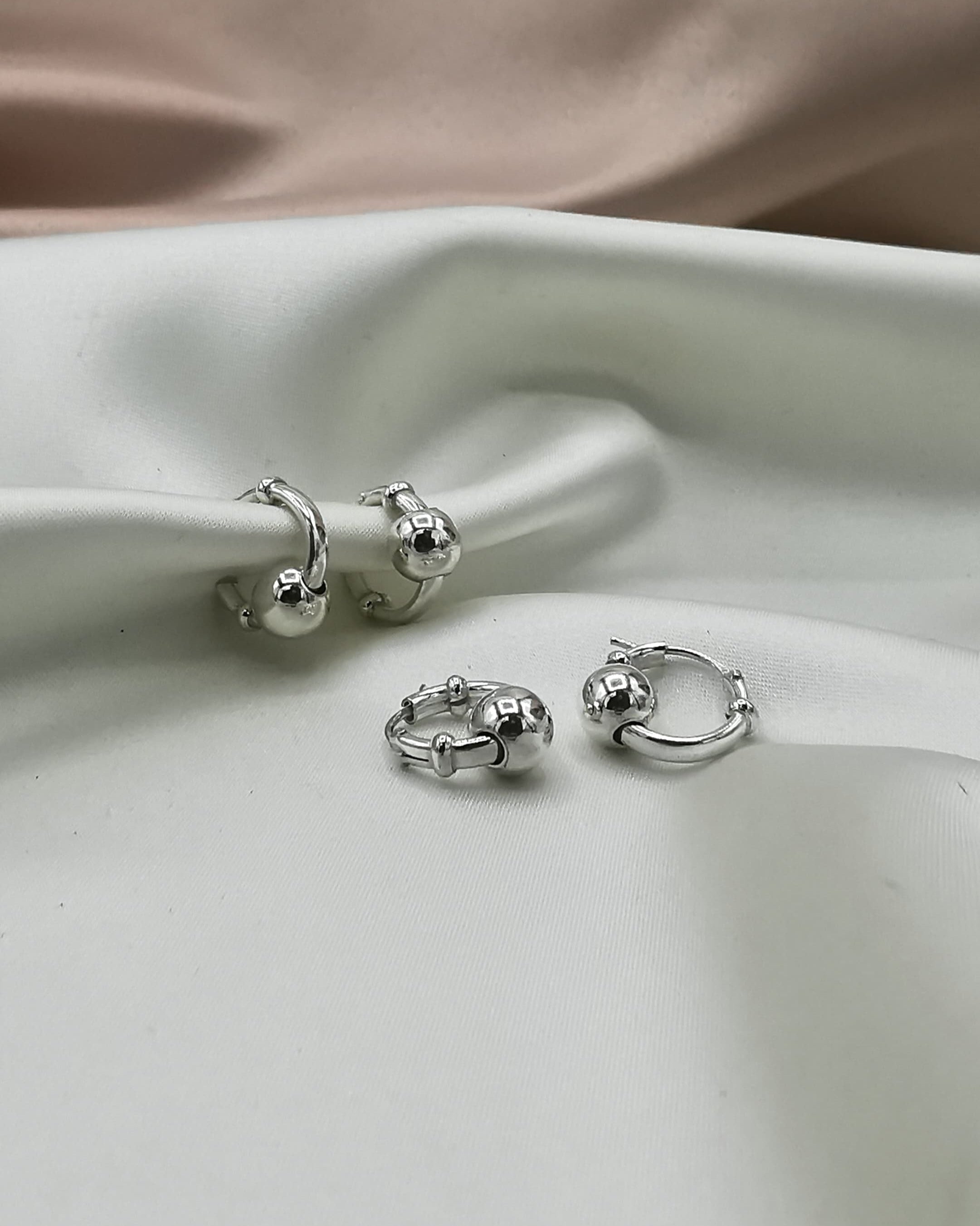 Argollas de plata (10125)