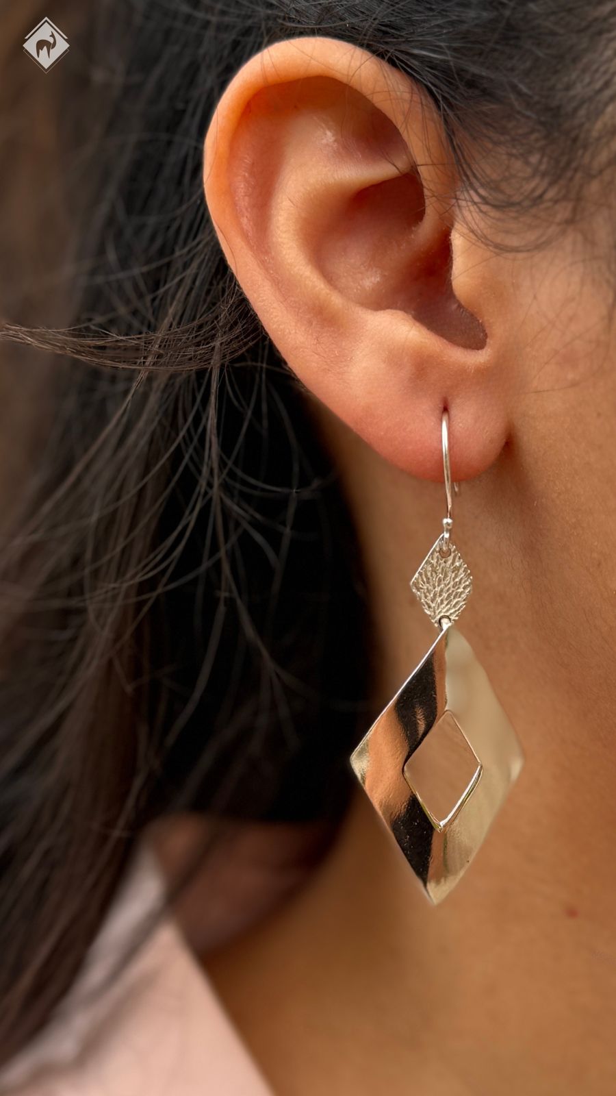 Aretes de plata (15350)