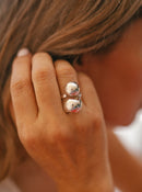 (01274-248) Anillo de dos bolas