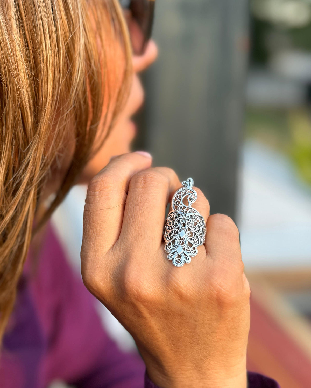 (01400-550) Anillo filigrana