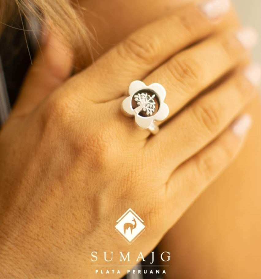 Anillo flor (01325-508) - Sumajg Joyas