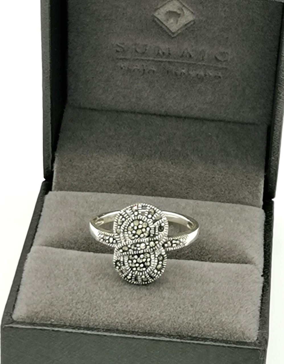 Anillo de plata y piedra zirconia (09250-195) - Sumajg Joyas