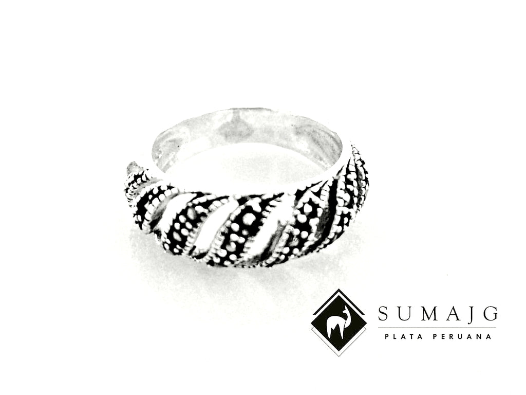 Anillo de plata zirconia (09325-171) - Sumajg Joyas