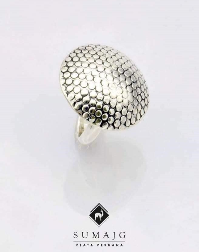 Anillo de plata envejecida (01450-522) - Sumajg Joyas