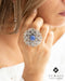 Anillo flor grande (01750-466) - Sumajg Joyas